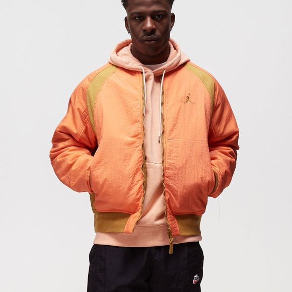 NWT - Jordan Flight Reversible Bomber Jacket - Men’s S - Wheat/Orange - Nvr worn - Picture 3 of 12